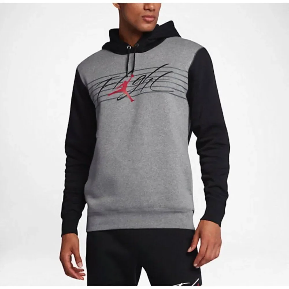 Air Jordan Men Fleece Flight Hoodie Size M